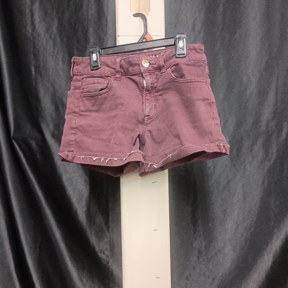 American Eagle Purple Jean Shorts with Cut-Off Style and Stretch - Picture 1 of 12